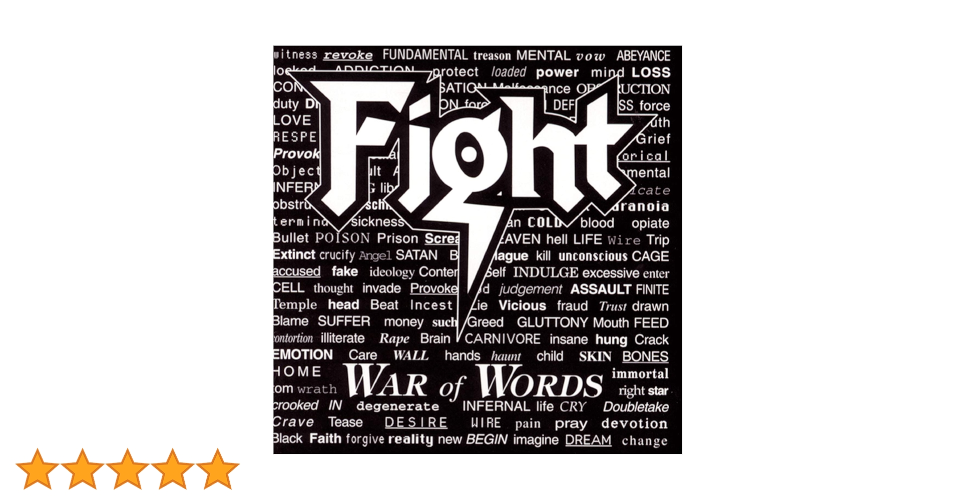 洋楽 FIGHT WAR OF WORDS War Of Words - Album by Fight | Spotify